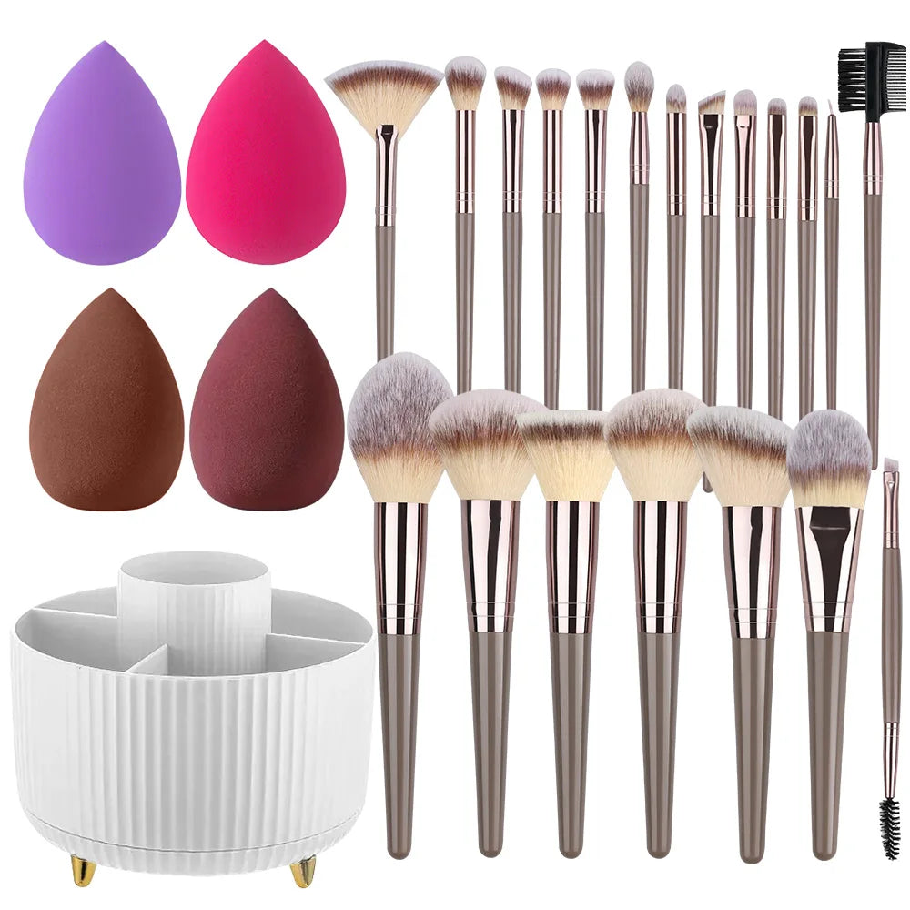 NEUE 1-20PCS Make-Up Pinsel Set Foundation Erröten Pulver Concealer Lidschatten Weichen Und Flauschigen Weiblichen Kosmetische Schönheit Werkzeuge lagerung