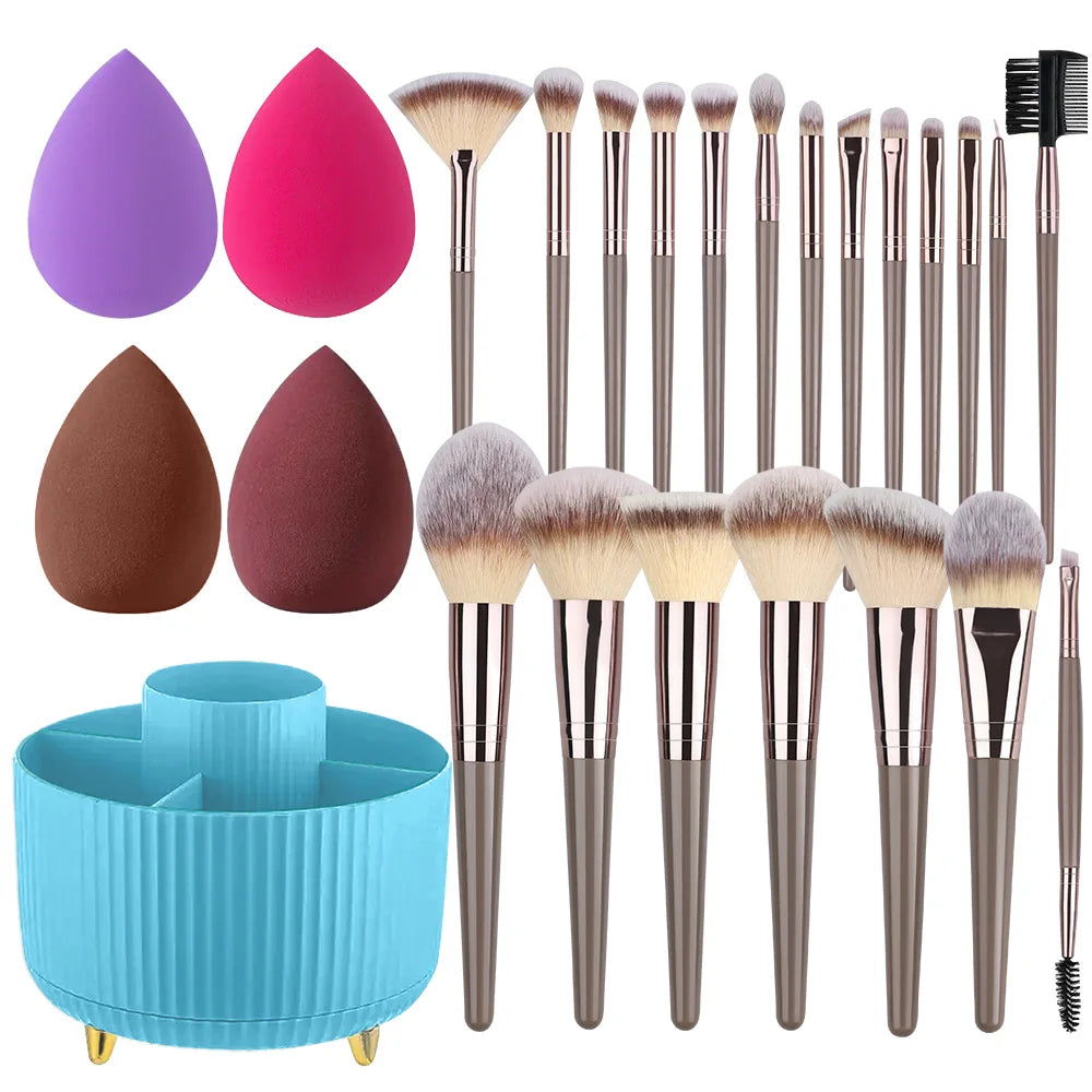 NEUE 1-20PCS Make-Up Pinsel Set Foundation Erröten Pulver Concealer Lidschatten Weichen Und Flauschigen Weiblichen Kosmetische Schönheit Werkzeuge lagerung
