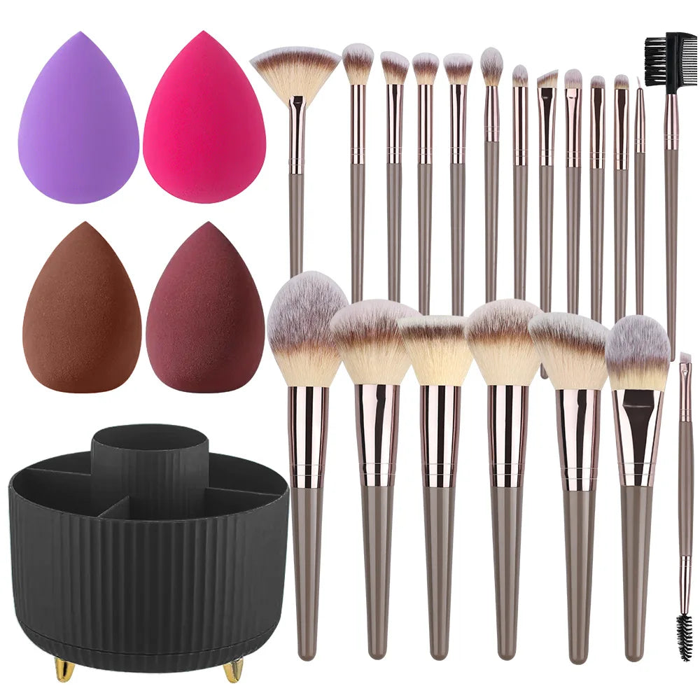 NEUE 1-20PCS Make-Up Pinsel Set Foundation Erröten Pulver Concealer Lidschatten Weichen Und Flauschigen Weiblichen Kosmetische Schönheit Werkzeuge lagerung