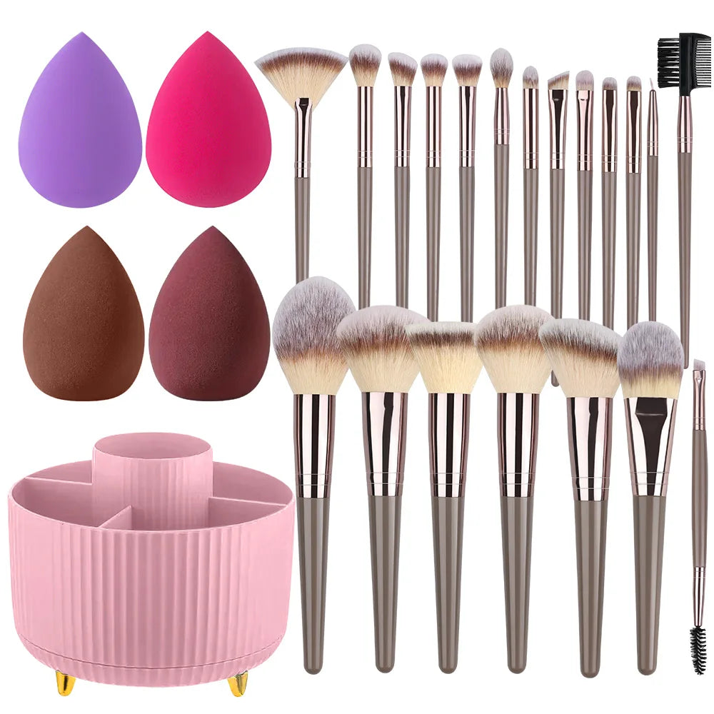 NEUE 1-20PCS Make-Up Pinsel Set Foundation Erröten Pulver Concealer Lidschatten Weichen Und Flauschigen Weiblichen Kosmetische Schönheit Werkzeuge lagerung