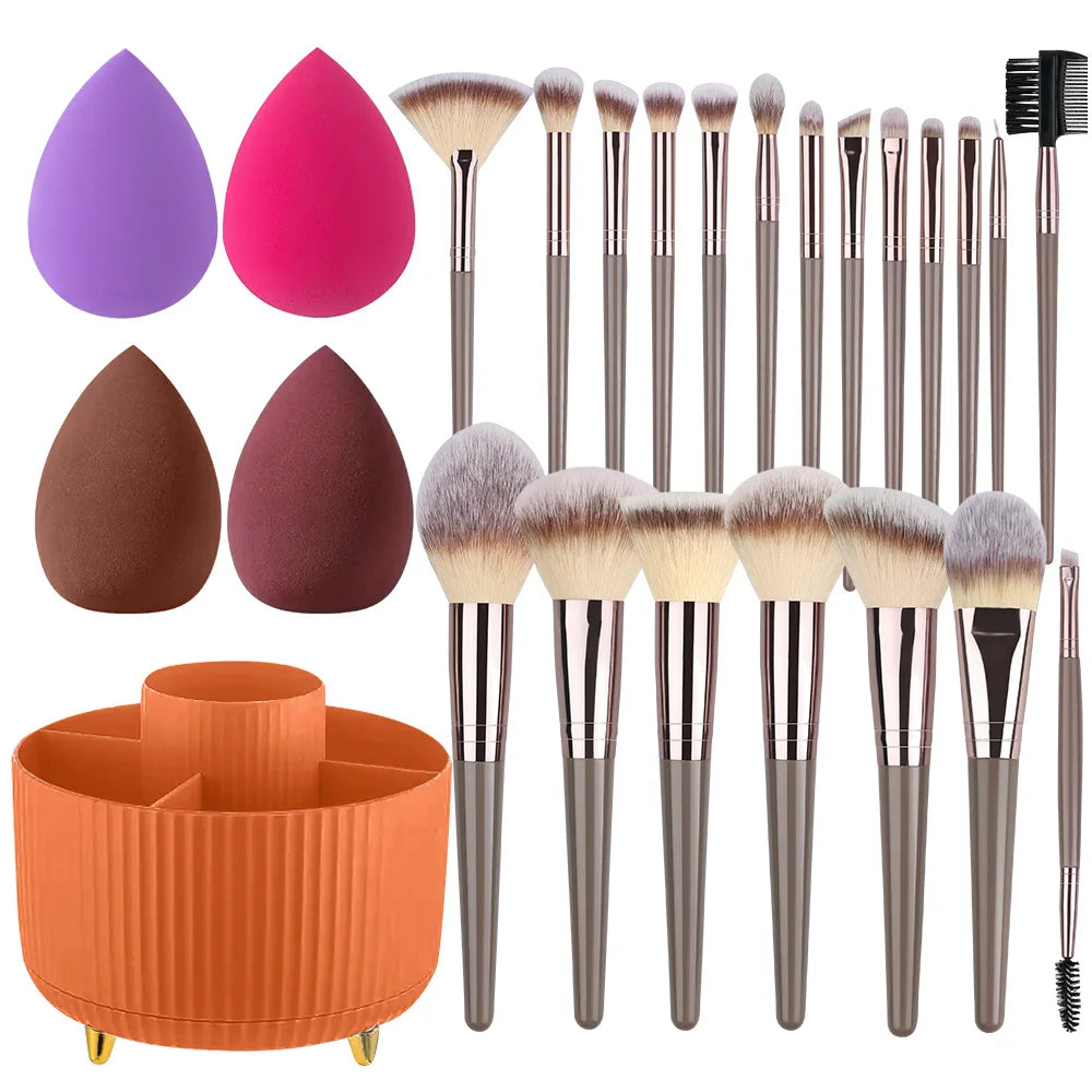 NEUE 1-20PCS Make-Up Pinsel Set Foundation Erröten Pulver Concealer Lidschatten Weichen Und Flauschigen Weiblichen Kosmetische Schönheit Werkzeuge lagerung