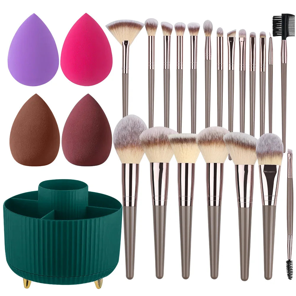 NEUE 1-20PCS Make-Up Pinsel Set Foundation Erröten Pulver Concealer Lidschatten Weichen Und Flauschigen Weiblichen Kosmetische Schönheit Werkzeuge lagerung