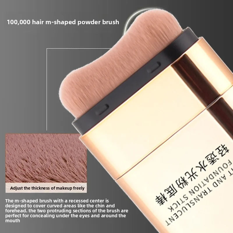 2-in-1 Foundation-Stift mit integriertem Pinsel |   Leichtgewichtig, 24 Stunden lang haltbar, natürlicher Glanz & sofort makelloses Finish