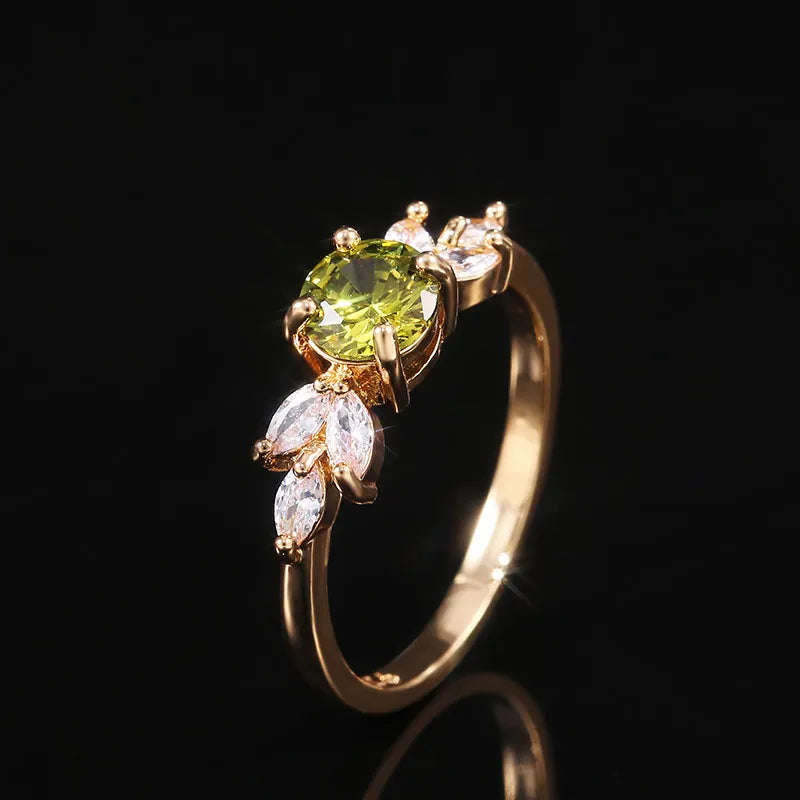 Huitan Ästhetischer, vielseitiger Damenring, frischer Stil, für den Alltag, Party, trendiges Zubehör, eingelegter, heller CZ, eleganter Schmuck für die Hochzeit
