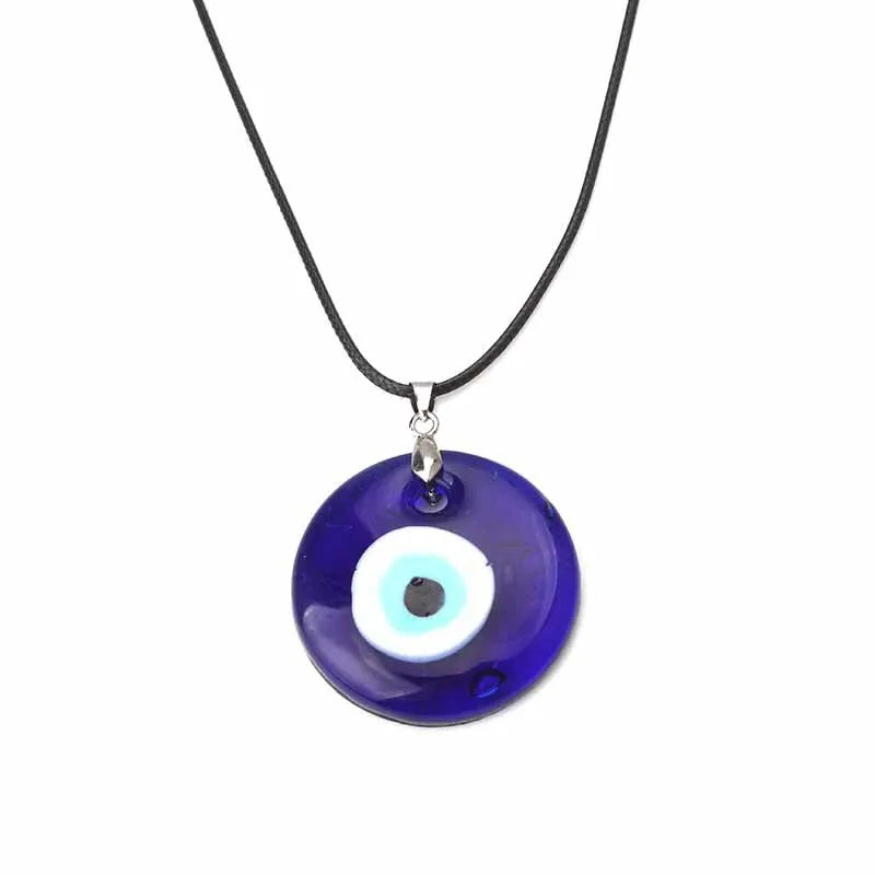 Vintage Türkische Bösen blick Anhänger Halskette für Frauen Mode Schlüsselbein Kette Aussage Halskette Boho Party Schmuck Femme Collares