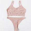 Frauen Nahtlose Bh Set Push-Up Sport-Bh Weibliche Unterwäsche Set Niedrigen Taille Thongs Draht Freies Weiche Crop Top Sexy Mädchen Dessous Set