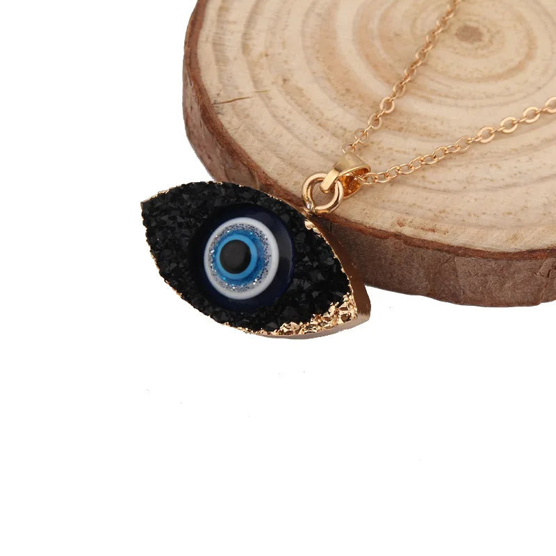 Vintage Türkische Bösen blick Anhänger Halskette für Frauen Mode Schlüsselbein Kette Aussage Halskette Boho Party Schmuck Femme Collares