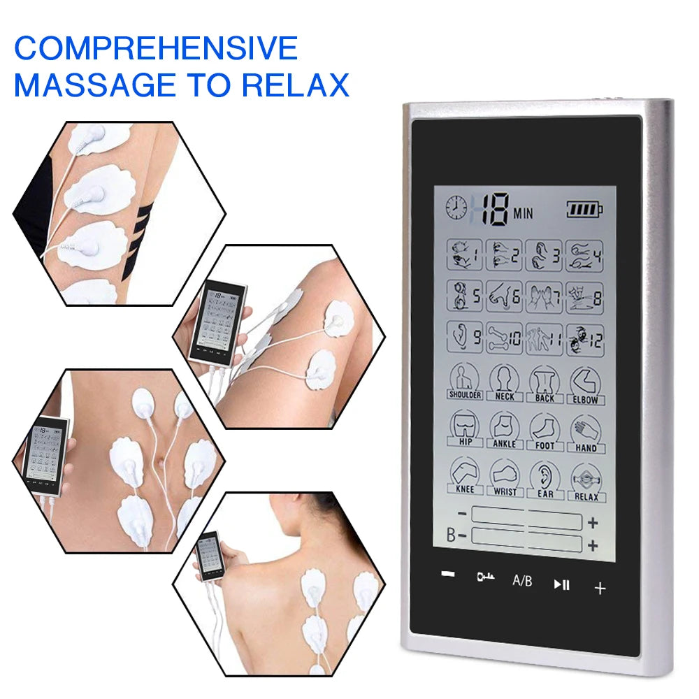 24 Modi ems elektrische Compex Muskels timulation profession elle Elektro stimulation 4 Ausgangs kanal Physiotherapie Massage Zehner Maschine