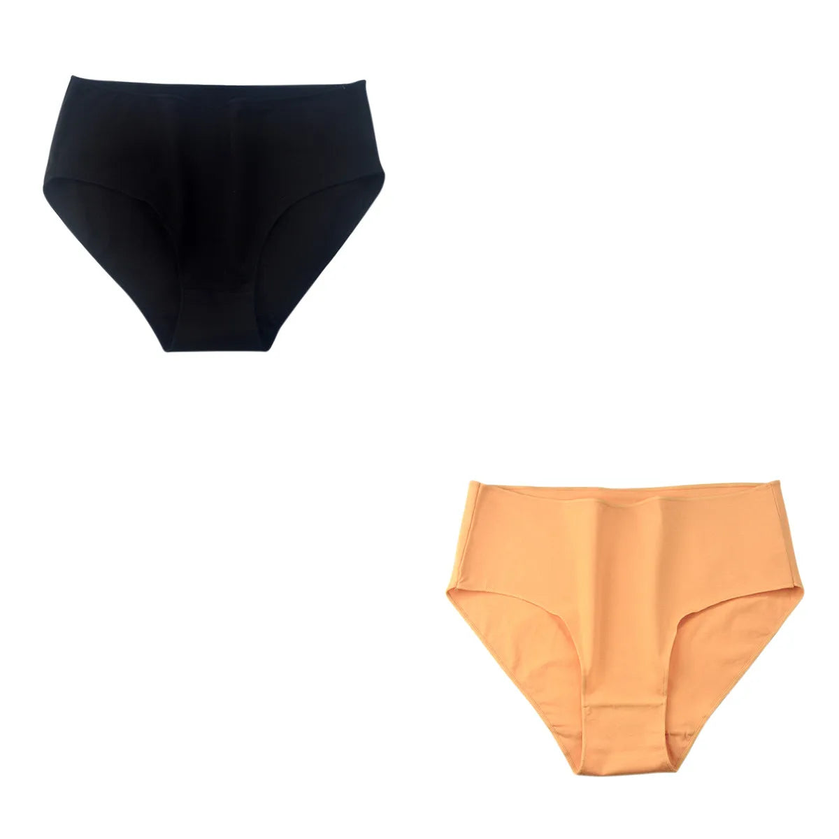 2 teile/satz Baumwolle Höschen Slips Frauen hohe Taille Unterhose einfarbige Hosen weiblich intimates comfot atmungsaktive Dessous M-2XL