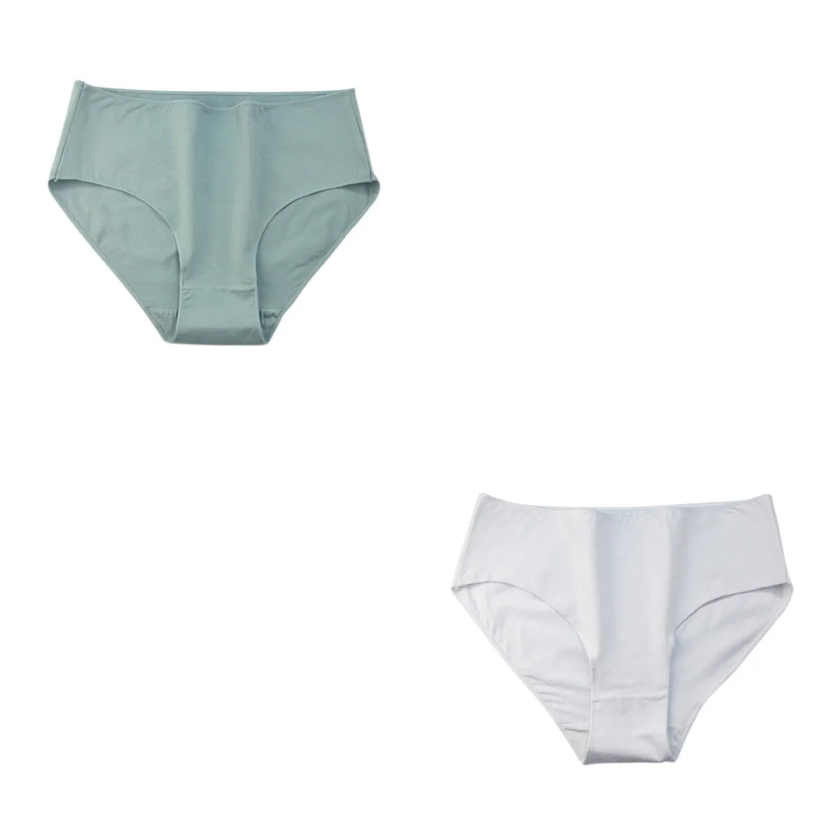 2 teile/satz Baumwolle Höschen Slips Frauen hohe Taille Unterhose einfarbige Hosen weiblich intimates comfot atmungsaktive Dessous M-2XL