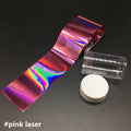 1 m holografische Nagelfolienaufkleber mit Spiegeleffekt, Nagelkunst-Transferpapier, matt, lila, Transferaufkleber, matte goldene Nägel, Maniküre