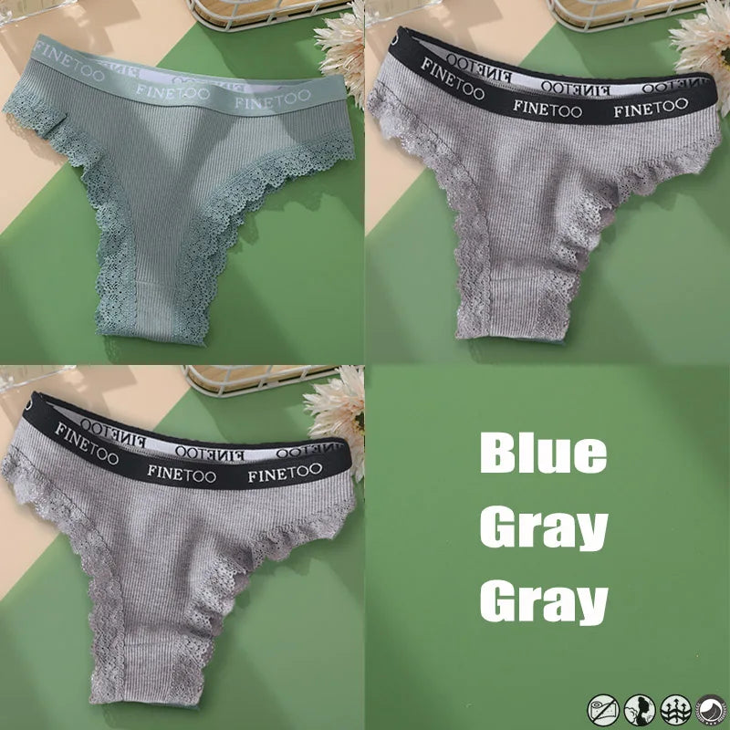 3 Teile/satz Baumwolle Höschen Brasilianischen Stil Frauen Unterwäsche Spitze Sexy Dessous für Weibliche Unterhose Tanga Höschen Slip Dessous