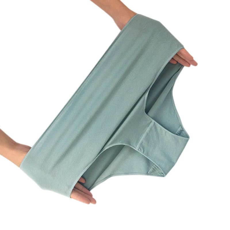 2 teile/satz Baumwolle Höschen Slips Frauen hohe Taille Unterhose einfarbige Hosen weiblich intimates comfot atmungsaktive Dessous M-2XL