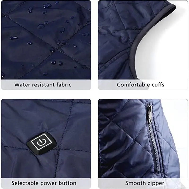 Frauen Heizung Weste Herbst und Winter Baumwolle Weste USB Infrarot Elektrische Heizung anzug Frauen Flexible Thermische Winter Warme Jacke