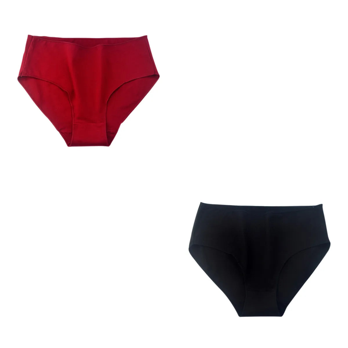 2 teile/satz Baumwolle Höschen Slips Frauen hohe Taille Unterhose einfarbige Hosen weiblich intimates comfot atmungsaktive Dessous M-2XL