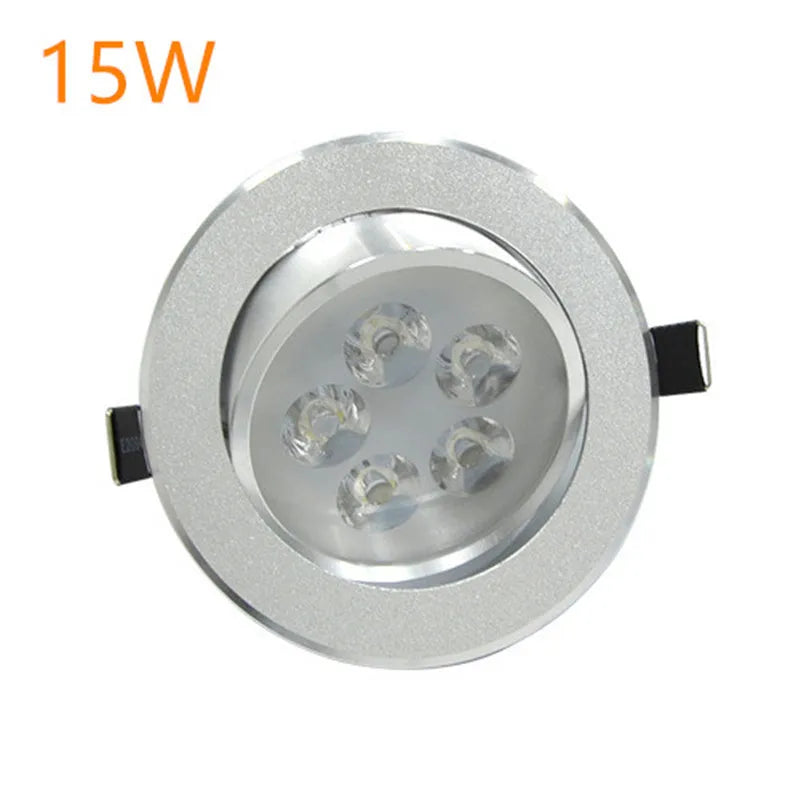 LED-Downlight-Spot, LED-Deckeneinbau, heißer Verkauf, 9 W, 12 W, 15 W, 21 W, AC220 V, Downlight, dimmbar, LED-Downlight, LED-Spot-Licht