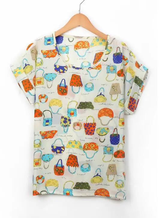 Singwing Damen Hemden Bluse Kurzarm Damen Sommer Chiffon Blusen Hemden Top