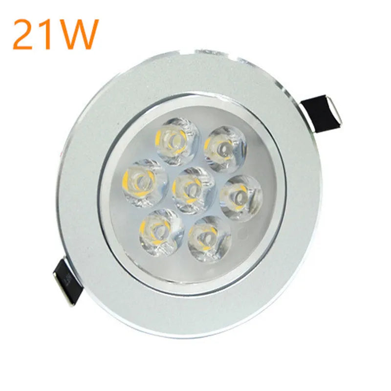 LED-Downlight-Spot, LED-Deckeneinbau, heißer Verkauf, 9 W, 12 W, 15 W, 21 W, AC220 V, Downlight, dimmbar, LED-Downlight, LED-Spot-Licht
