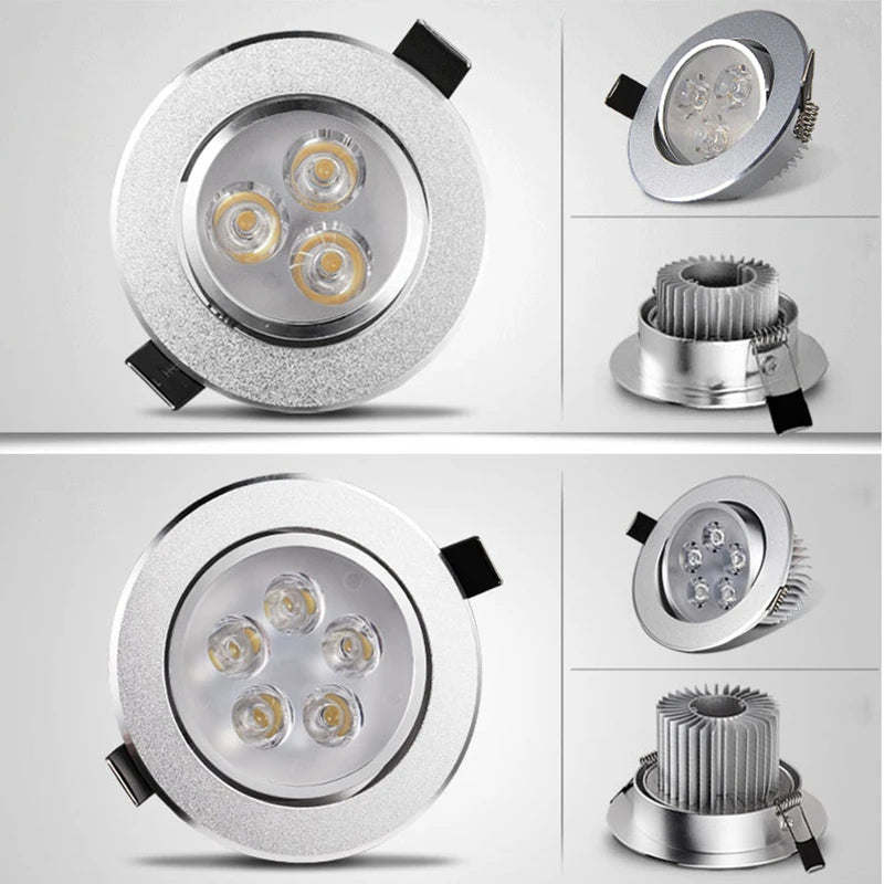 LED-Downlight-Spot, LED-Deckeneinbau, heißer Verkauf, 9 W, 12 W, 15 W, 21 W, AC220 V, Downlight, dimmbar, LED-Downlight, LED-Spot-Licht