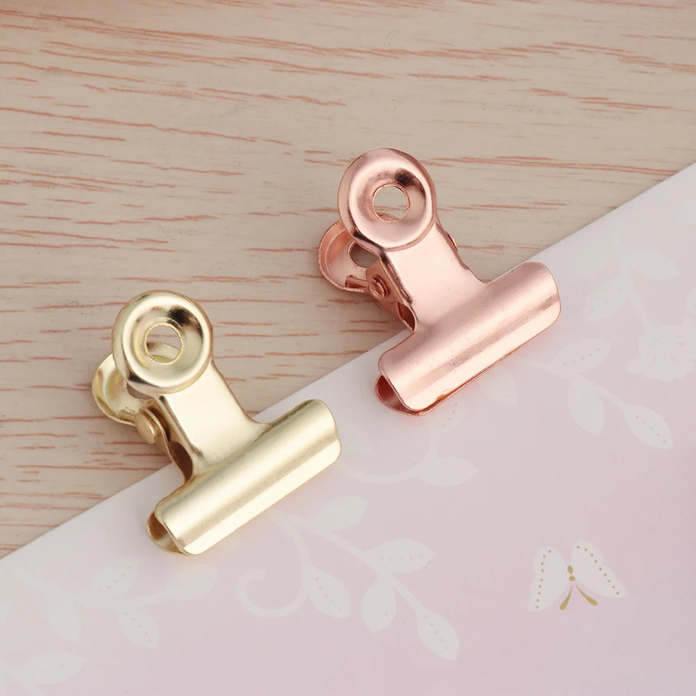 6Pcs Metall Küche Lebensmittel Abdichtung Tasche Clips Brief Papier Foto Datei Schellen Schule Büro Kalender Binder Clip Haushalts Zubehör