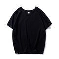 MOINWATER Neue Frauen Schwarz Weiß T-shirts Dame Solide Baumwolle Tees Kurzarm T shirts Weibliche Sommer Tops für Frau