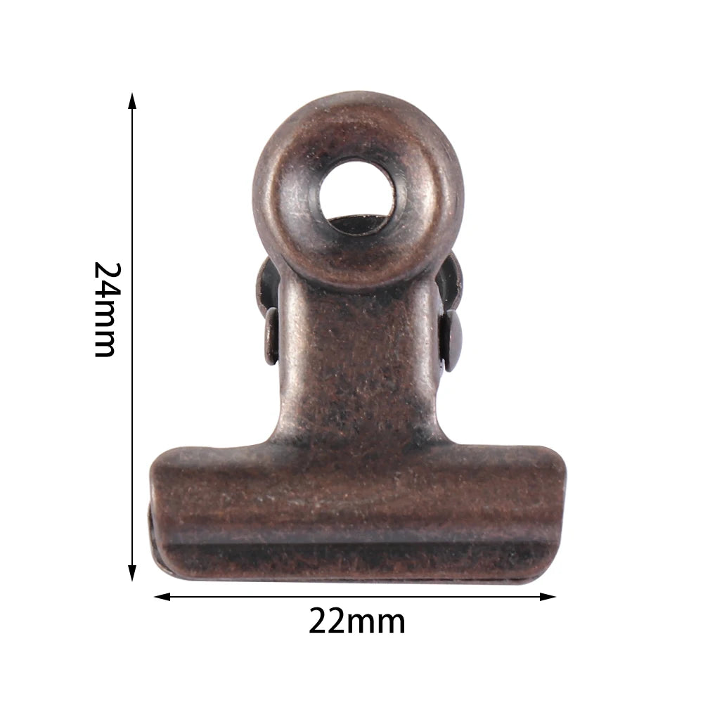 6Pcs Metall Küche Lebensmittel Abdichtung Tasche Clips Brief Papier Foto Datei Schellen Schule Büro Kalender Binder Clip Haushalts Zubehör