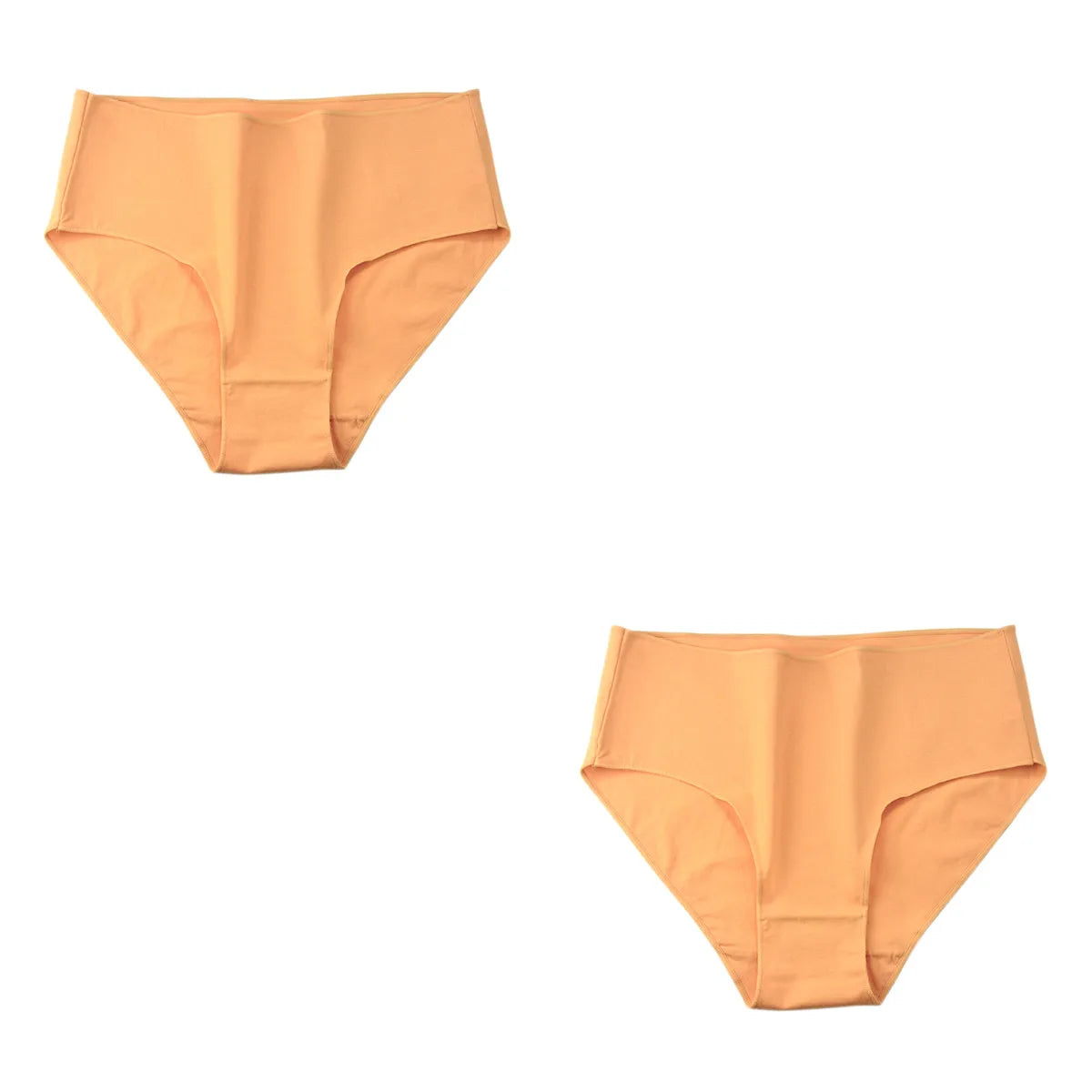 2 teile/satz Baumwolle Höschen Slips Frauen hohe Taille Unterhose einfarbige Hosen weiblich intimates comfot atmungsaktive Dessous M-2XL