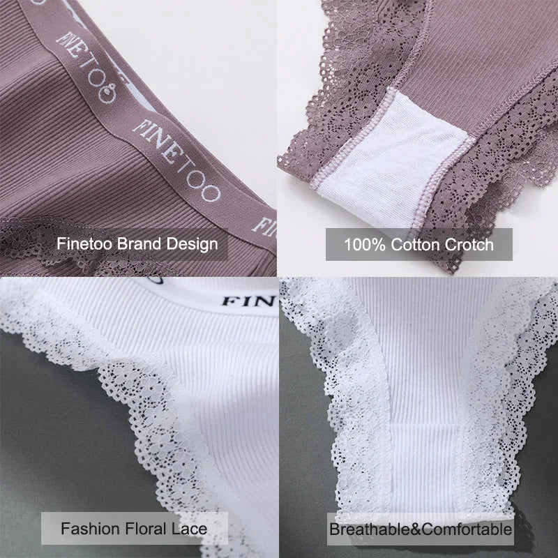 3 Teile/satz Baumwolle Höschen Brasilianischen Stil Frauen Unterwäsche Spitze Sexy Dessous für Weibliche Unterhose Tanga Höschen Slip Dessous