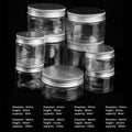 Durchsichtiges Plastik glas und Deckel leeres Glas Waschtisch behälter Behälter Candy Box Reise flasche 30ml 50ml 60ml 80ml 120ml 250ml 500ml ml