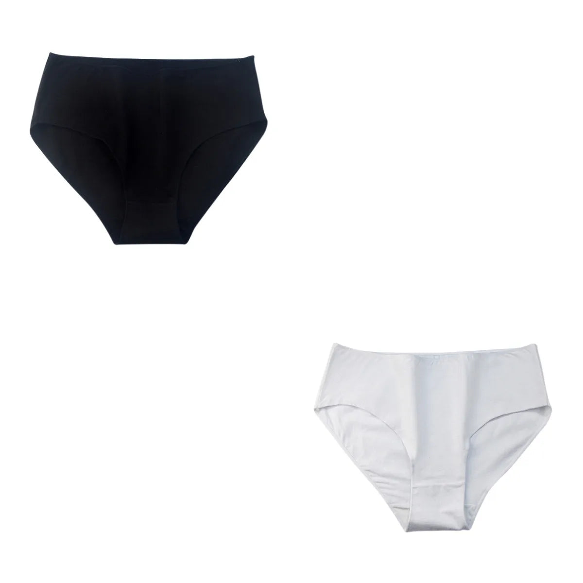 2 teile/satz Baumwolle Höschen Slips Frauen hohe Taille Unterhose einfarbige Hosen weiblich intimates comfot atmungsaktive Dessous M-2XL