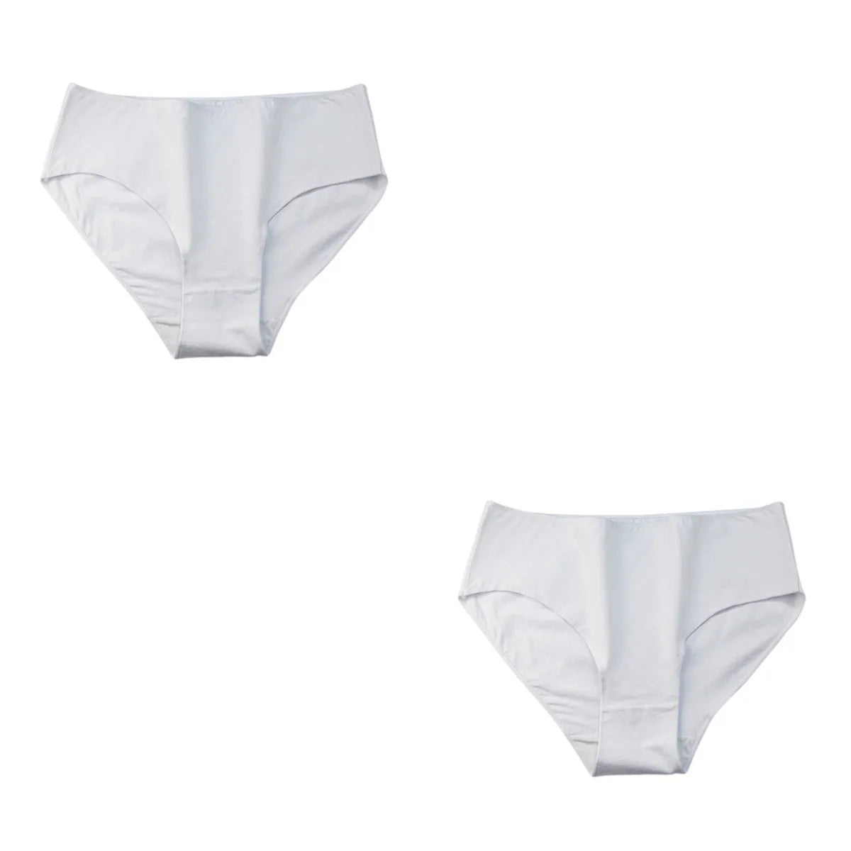 2 teile/satz Baumwolle Höschen Slips Frauen hohe Taille Unterhose einfarbige Hosen weiblich intimates comfot atmungsaktive Dessous M-2XL