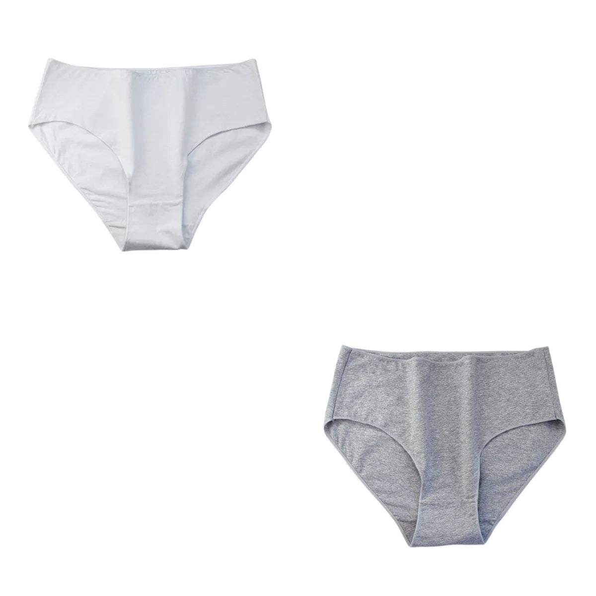 2 teile/satz Baumwolle Höschen Slips Frauen hohe Taille Unterhose einfarbige Hosen weiblich intimates comfot atmungsaktive Dessous M-2XL