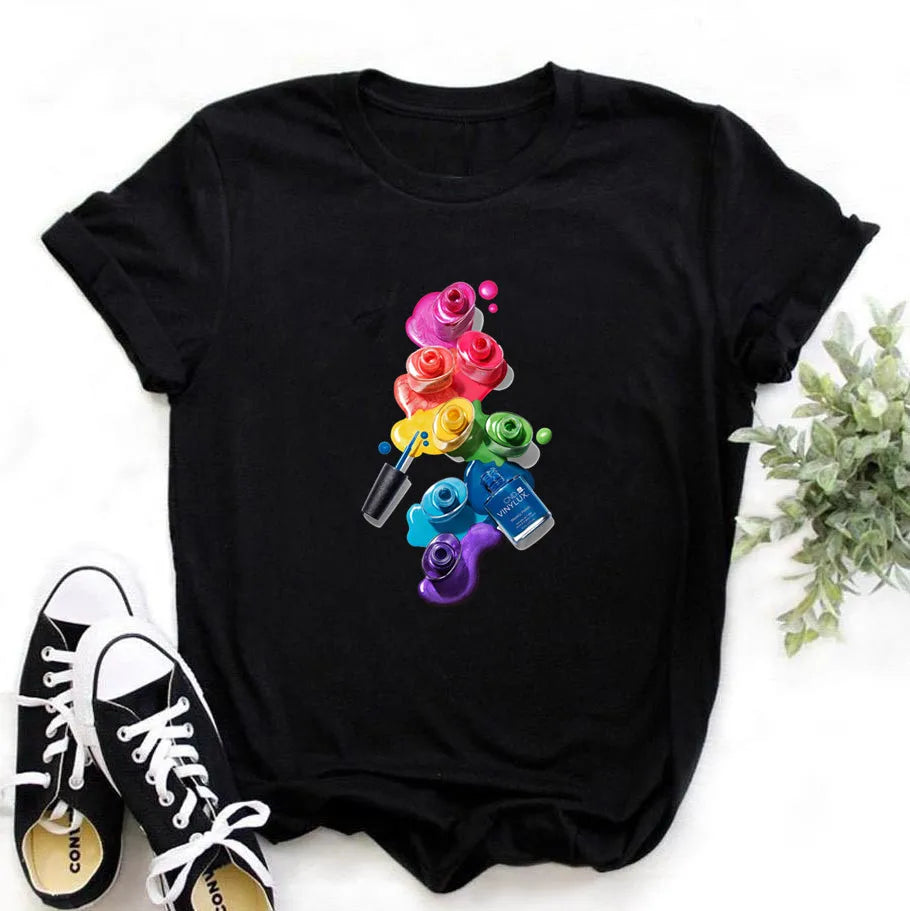 Frauen Harajuku Tops Sommer Tops Grafik T-Shirts Frauen Lippen Kawaii T-Shirt Kleidung Mädchen Maus T-Shirt ,Drop Shipping