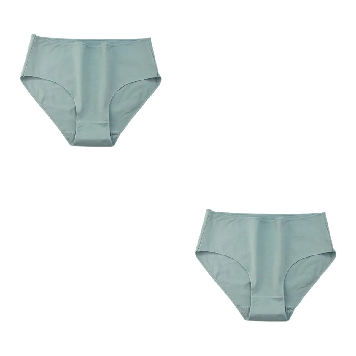 2 teile/satz Baumwolle Höschen Slips Frauen hohe Taille Unterhose einfarbige Hosen weiblich intimates comfot atmungsaktive Dessous M-2XL