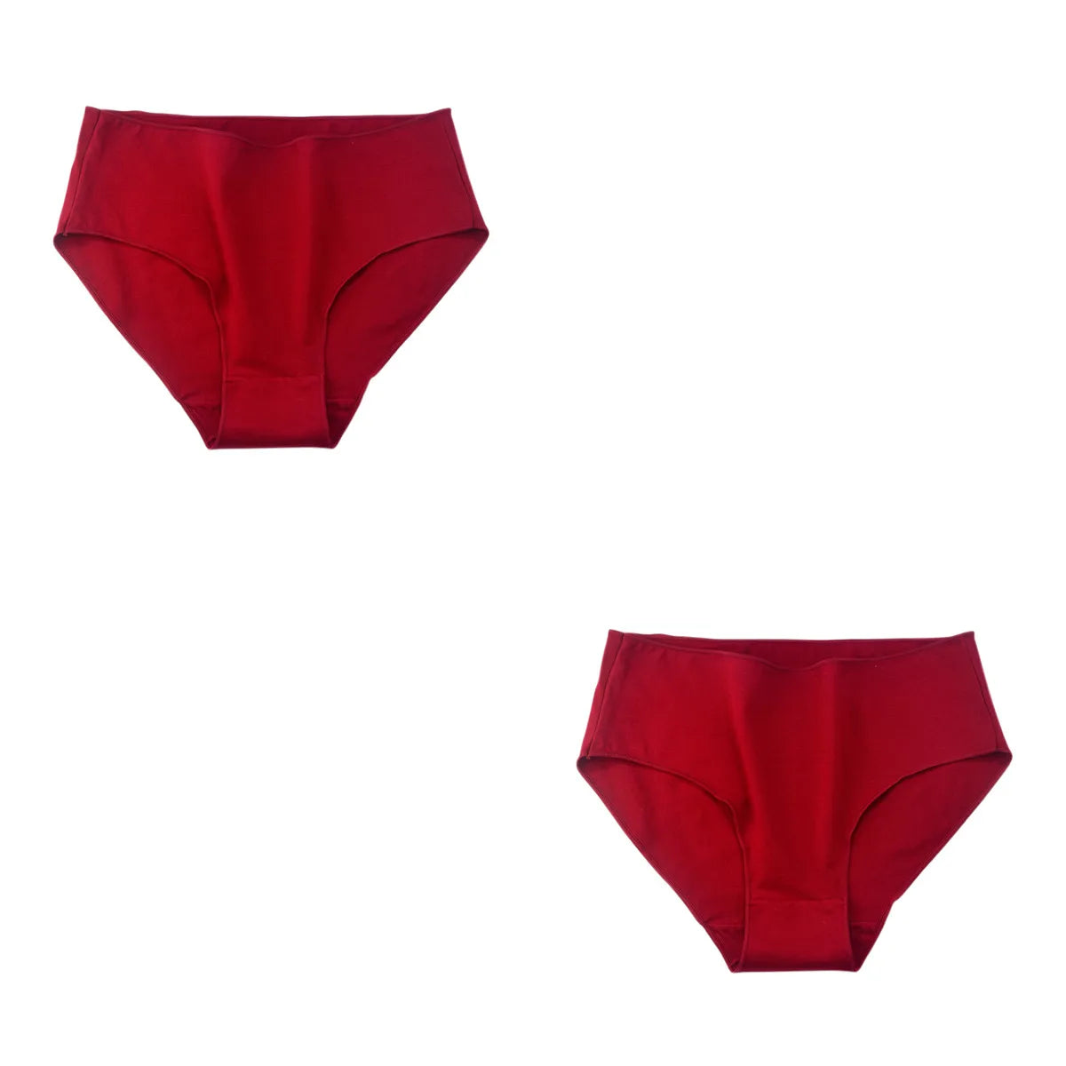 2 teile/satz Baumwolle Höschen Slips Frauen hohe Taille Unterhose einfarbige Hosen weiblich intimates comfot atmungsaktive Dessous M-2XL