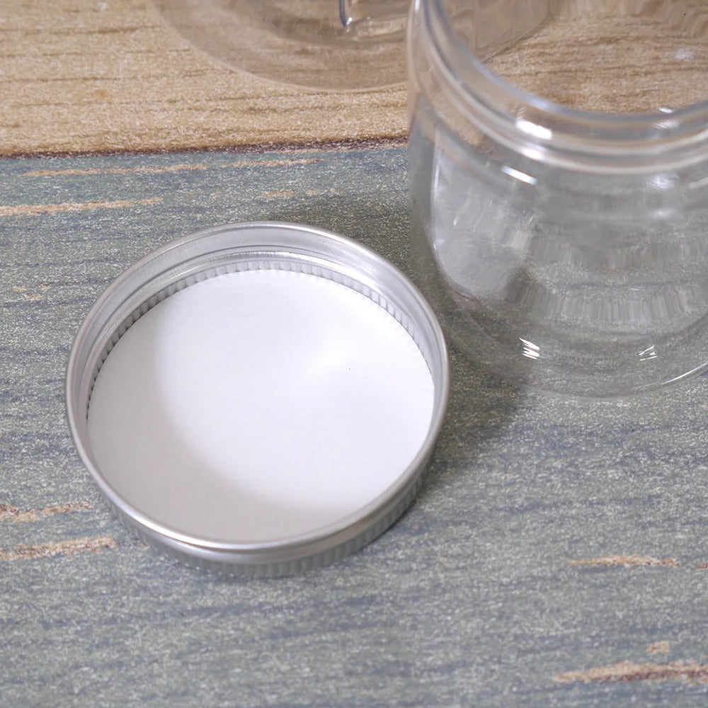 Durchsichtiges Plastik glas und Deckel leeres Glas Waschtisch behälter Behälter Candy Box Reise flasche 30ml 50ml 60ml 80ml 120ml 250ml 500ml ml