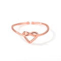 Einfache Edelstahl Herz Ringe Für Frauen Mädchen Öffnung Gold Farbe Finger Ring Hochzeit Engagement Weibliche Schmuck Party Geschenk
