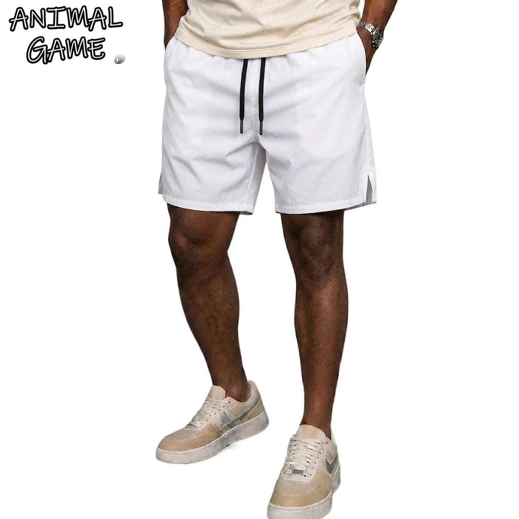 Sommer Herren Sport Fitness Shorts Schnelltrocknende Athletische Arbeitsshorts Freizeithosen Boardshorts mit Taschen Strandshorts Gym-Hosen für Männer