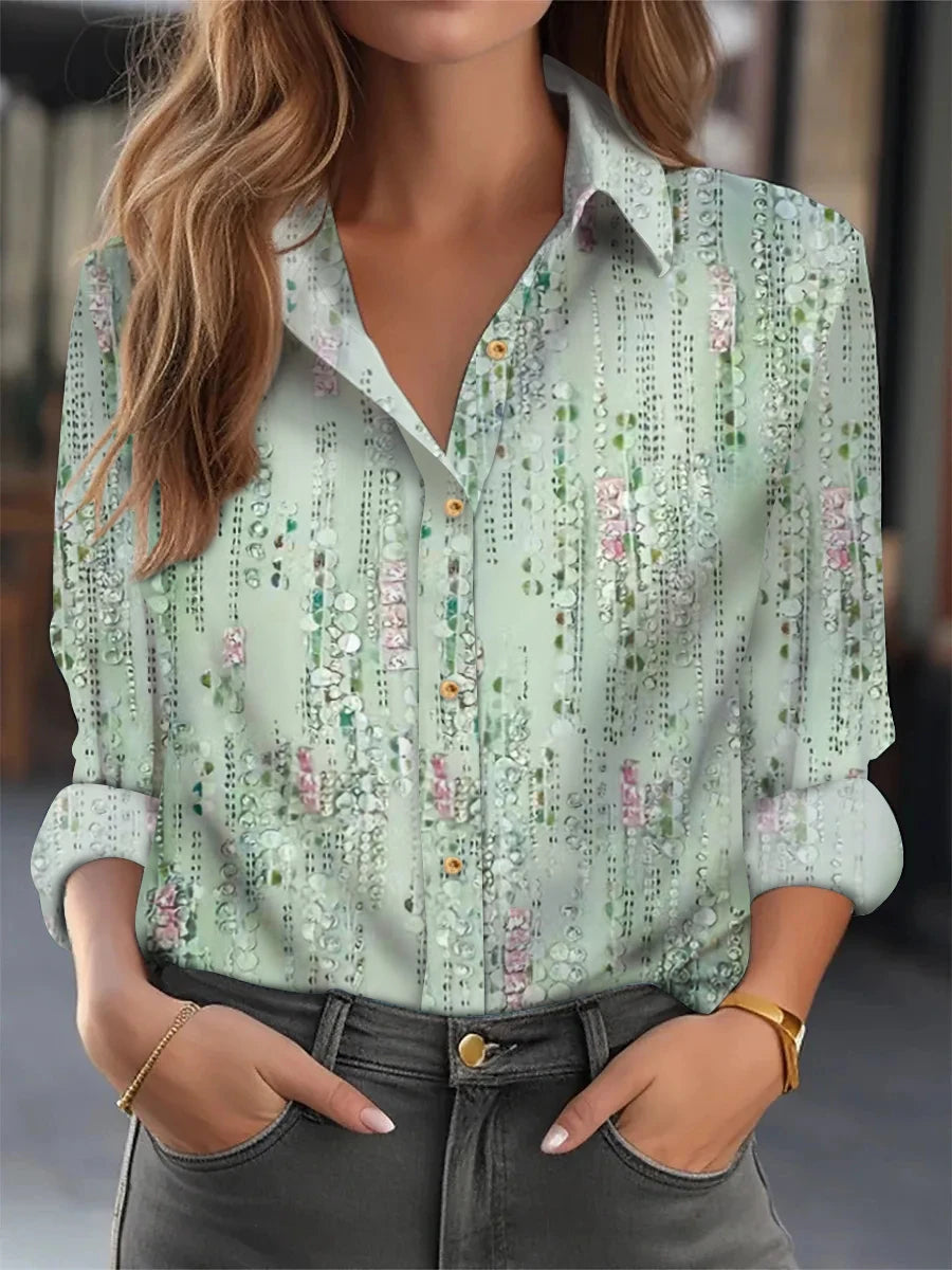 Mode elegante lose Bluse Frau Langarm lässig Frau Hemd Temperament Frau Shirt wochen ende Top