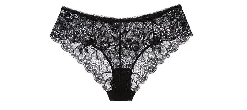 BANERDANNI Französisches Spitzen-Bralette-Set, atmungsaktiver, nicht gepolsterter BH für zierliche, transparente Blumen-Dessous, kabelloses Komfort-Anti-Gap-Design