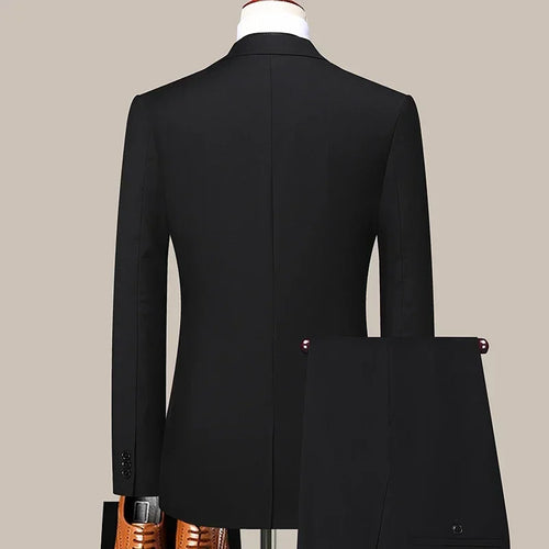 (Blazer + Hose) Herrenmode Business Casual Outdoor Gentleman Trend Einreihiger Hochzeitsanzug im britischen Stil S-8XL