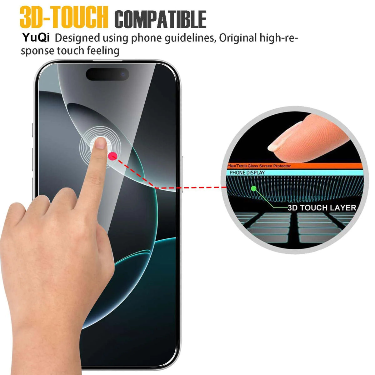 Displays chutz folie für iPhone 16 Pro gehärtetes Glas Kristall HD 9h transparente Anti-Kratz-Hülle freundlich hoch Aluminium