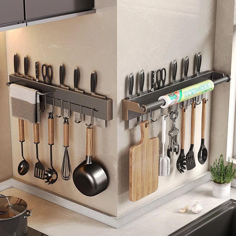 Edelstahl Reinigung Hängen Löffel Halter Wand Küche Lagerung Liefert Messer Ständer Haken Organizer Küche Neuartige Zubehör