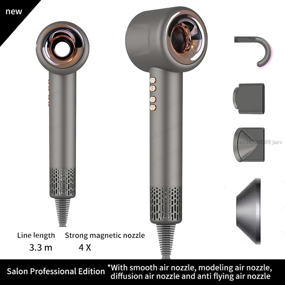 220V 1600W Super Haartrockner Blattloser Haartrockner Persönliche Haarpflege Styling Negativ-Ionen-Werkzeug Konstante Anion Elektrische Haartrockner