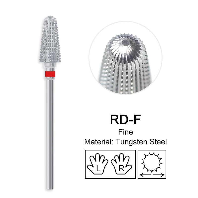 Nagel Bohrer Bits Hartmetall Große Kegel Elektrische Fräser Gel Polish Remover Schleifen Werkzeuge DIY Zubehör Liefert