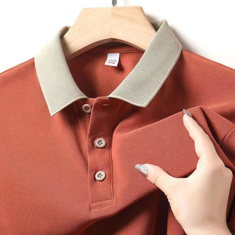 Herren Einfarbig Casual Fashion Kurzarm POLO Shirt Sommer Bequemes Top