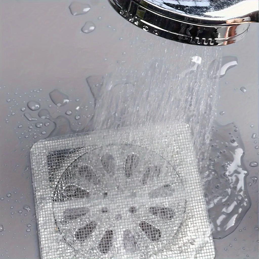 Duschablauf-Haarfänger, Haarfänger für die Dusche, Bodenspüle, Sieb, Filter, Netzaufkleber, Haarstopper für Badezimmer, Badewanne