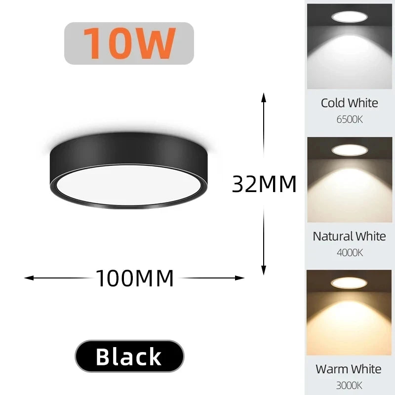 Spot LED Decken leuchte 220V Aufputz Down light LED Innen beleuchtung für Wohnzimmer Küche Decken leuchte LED Spotlight