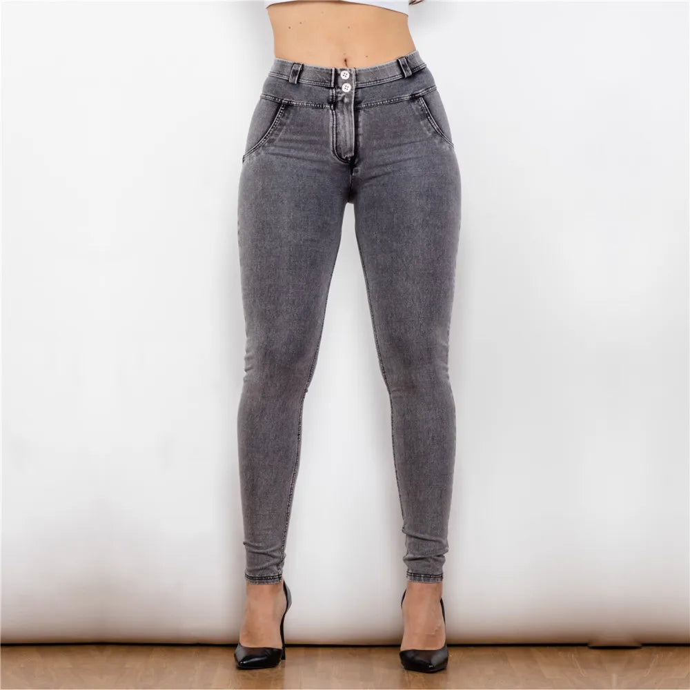 Shascullfites Melody Lifting Jeggings Butt Lift Jeans Denim Push Up Jeans Damen Hosen Weibliche Kleidung Streetwear