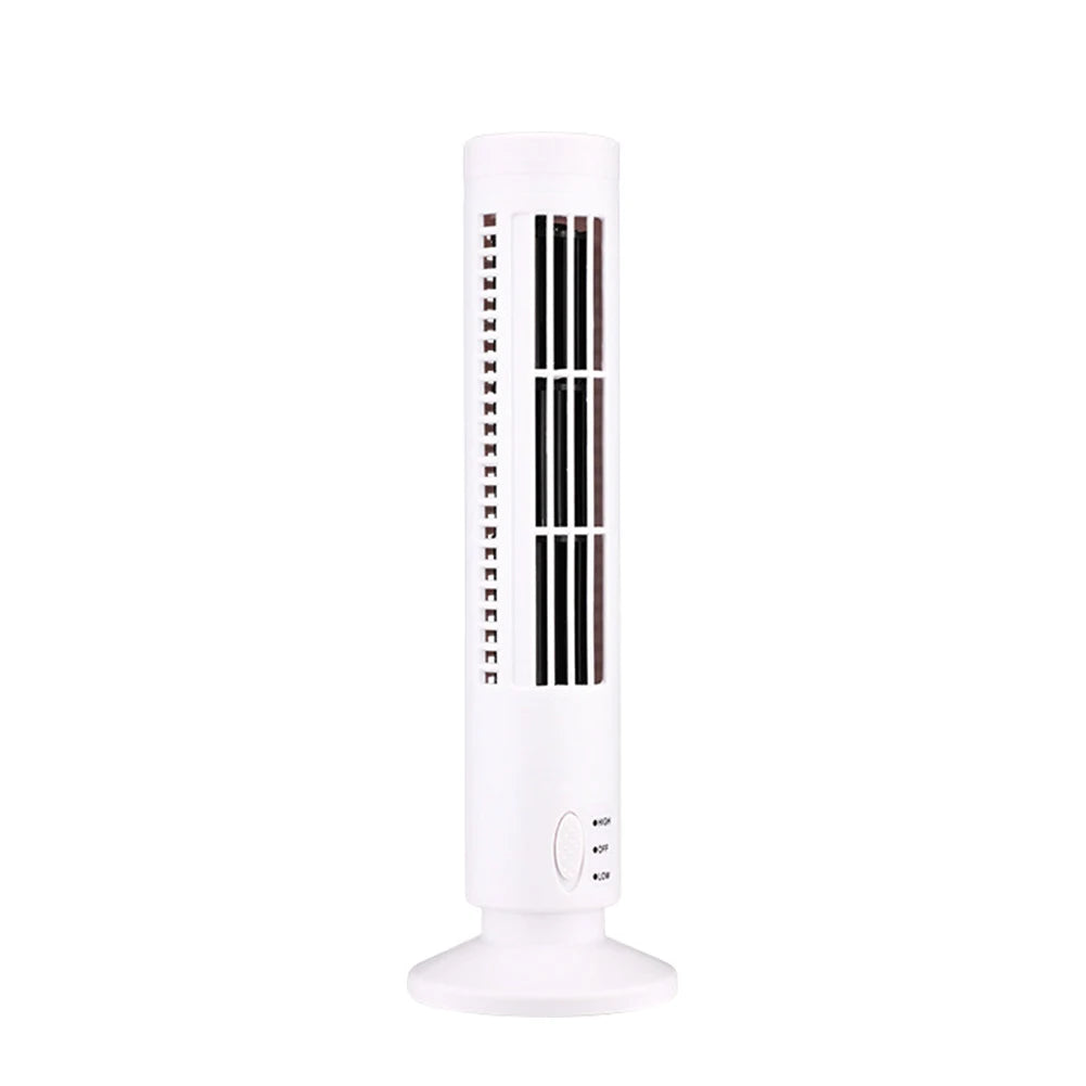 LED-Turmventilator Mini Vertikaler Klimaanlagen-Ventilator 2-Gang-Geschwindigkeit Blattloser Luftkühler Tragbarer Elektrischer Bodenventilator für Zuhause und Büro
